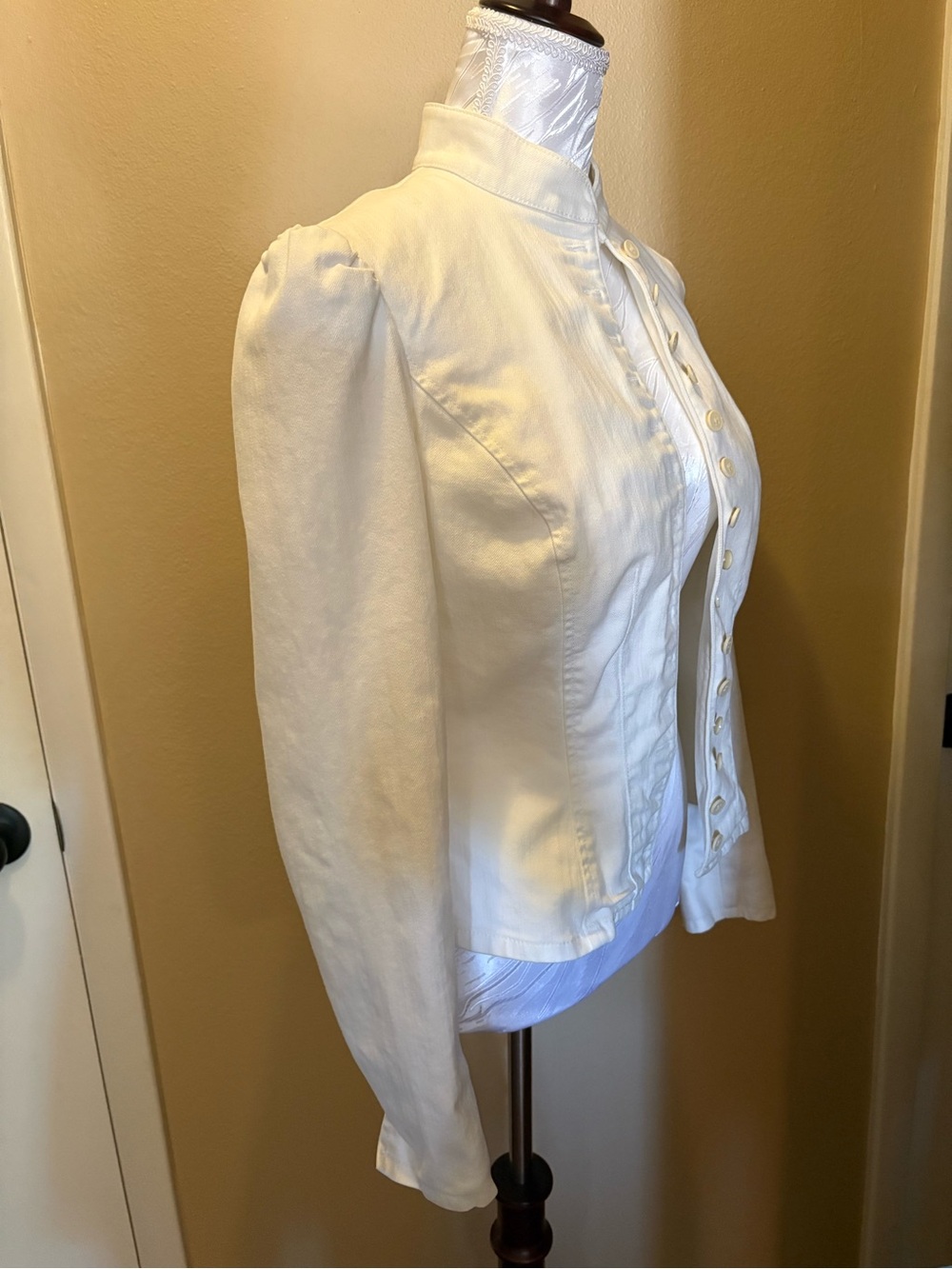 Ralph Lauren Ivory Tailored Button-Front Blazer - Picture 3 of 6